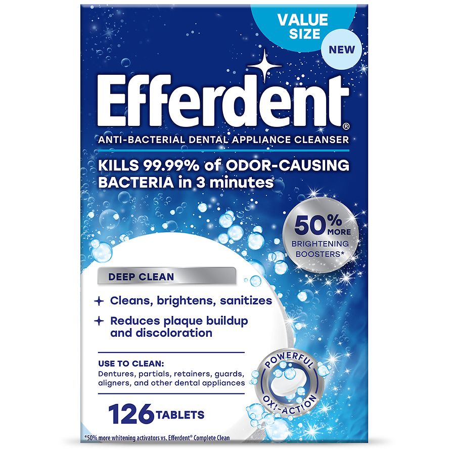 Efferdent Deep Clean Retainer Cleaning Tablets