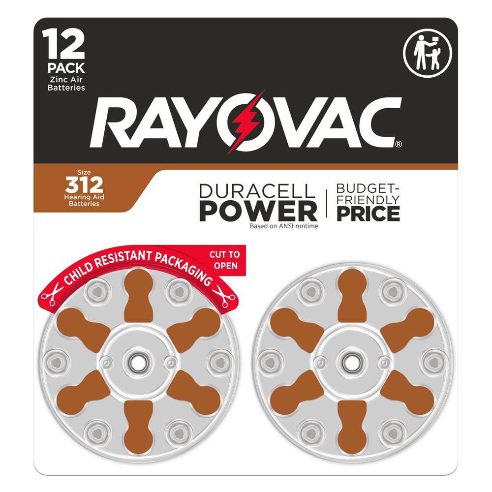 Rayovac Size 312 Hearing Aid Batteries