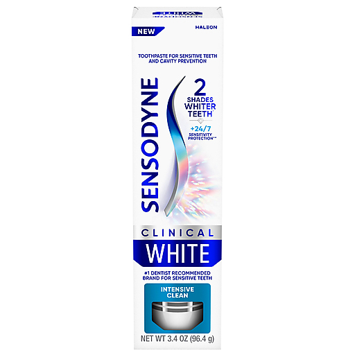 Sensodyne Toothpaste, Intensive Clean, Clinical White 3.4 Oz