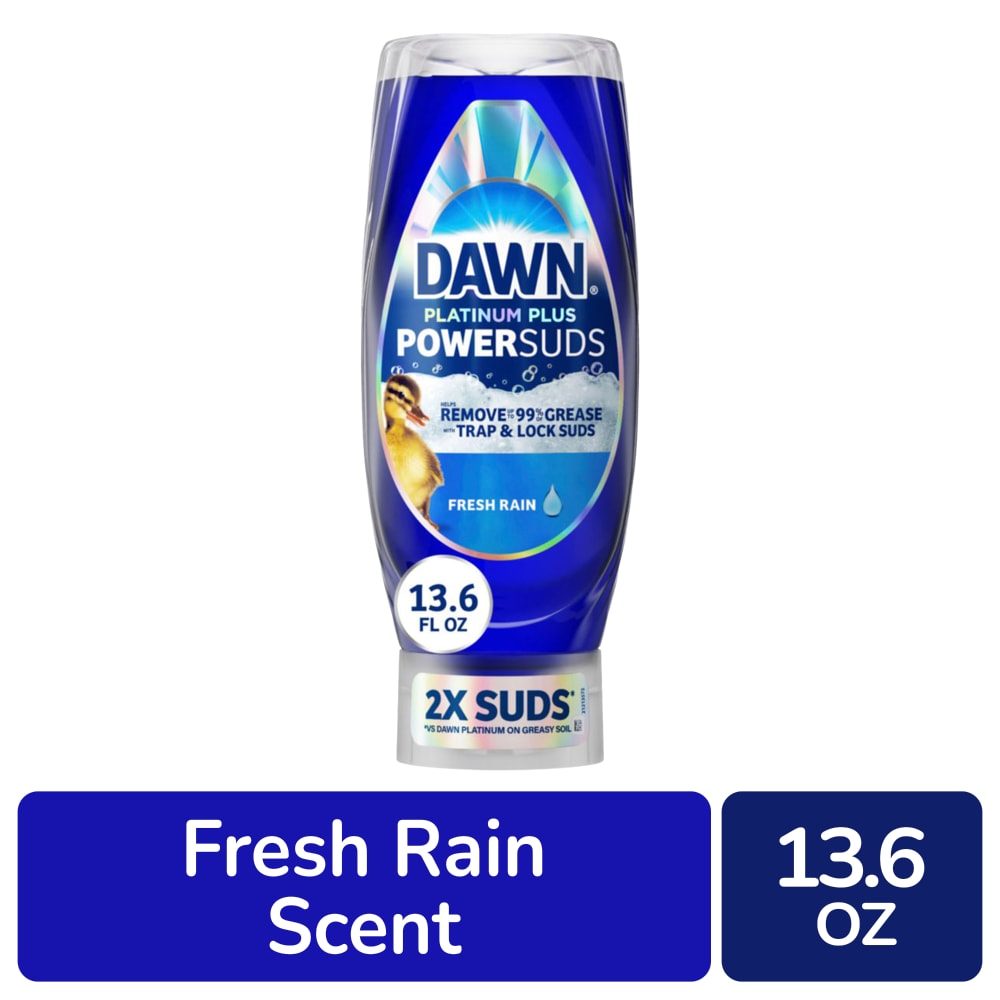 Dawn Platinum Plus Dishwashing Liquid Fresh Rain Scent