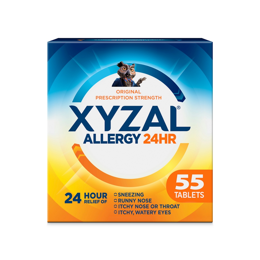 Xyzal Original Prescription Strength 24 Hour Allergy Relief Tablets