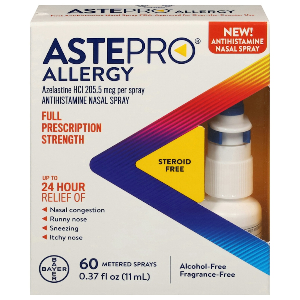 Astepro Nasal Spray, Antihistamine, Full Prescription Strength, Allergy 0.37 Fl Oz