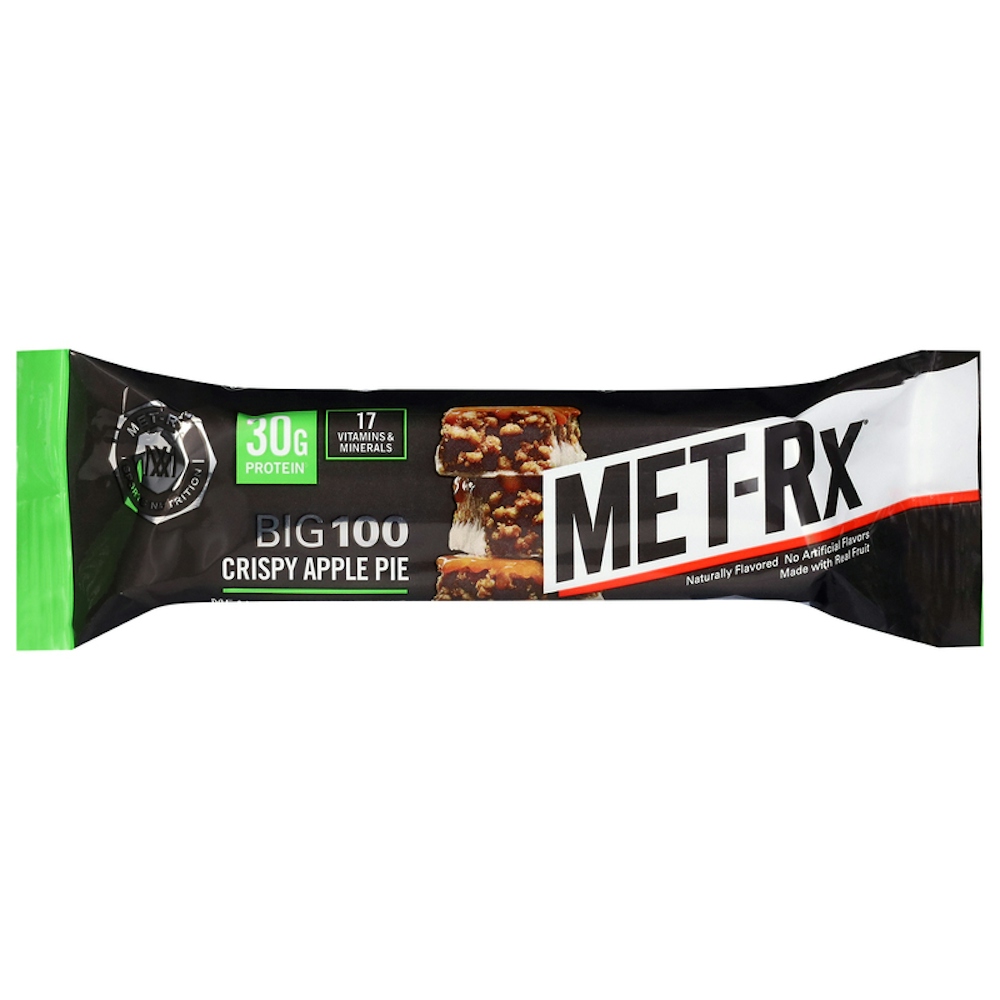 MET-Rx Big 100 Protein Meal Replacement Bar, Crispy Apple Pie