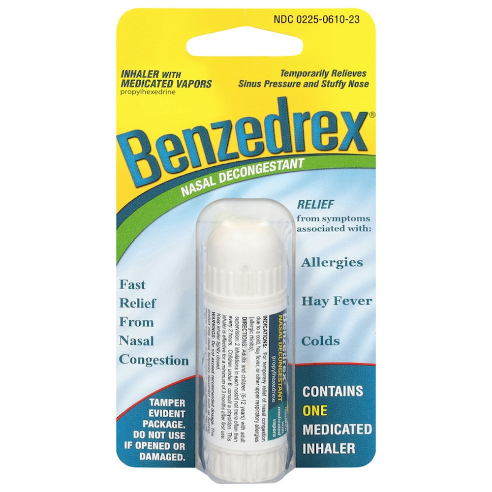 Benzedrex Nasal Decongestant Inhaler With Medicated Vapors