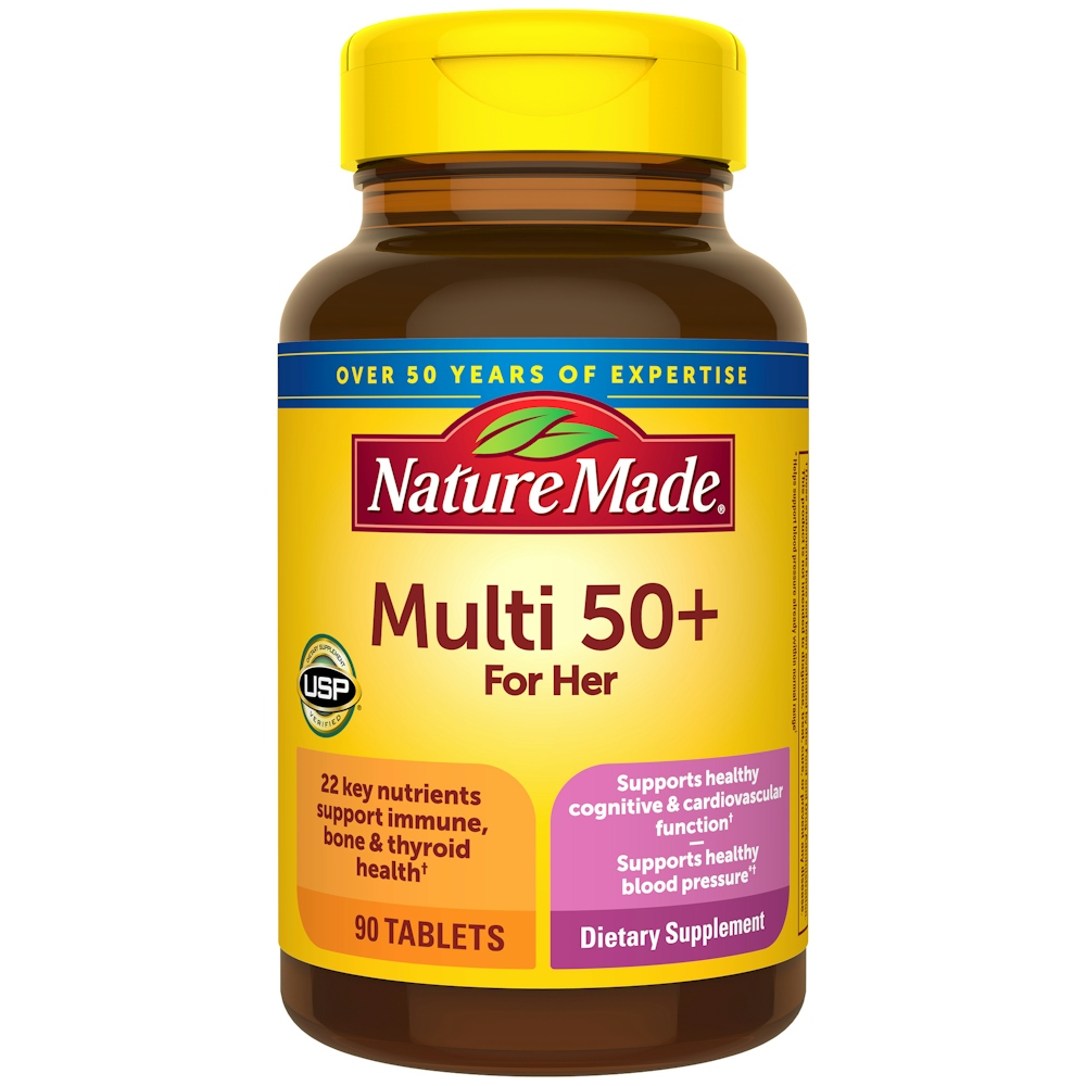 Nature Made Multi For Her 50+ Multivitamin Tablets No Iron