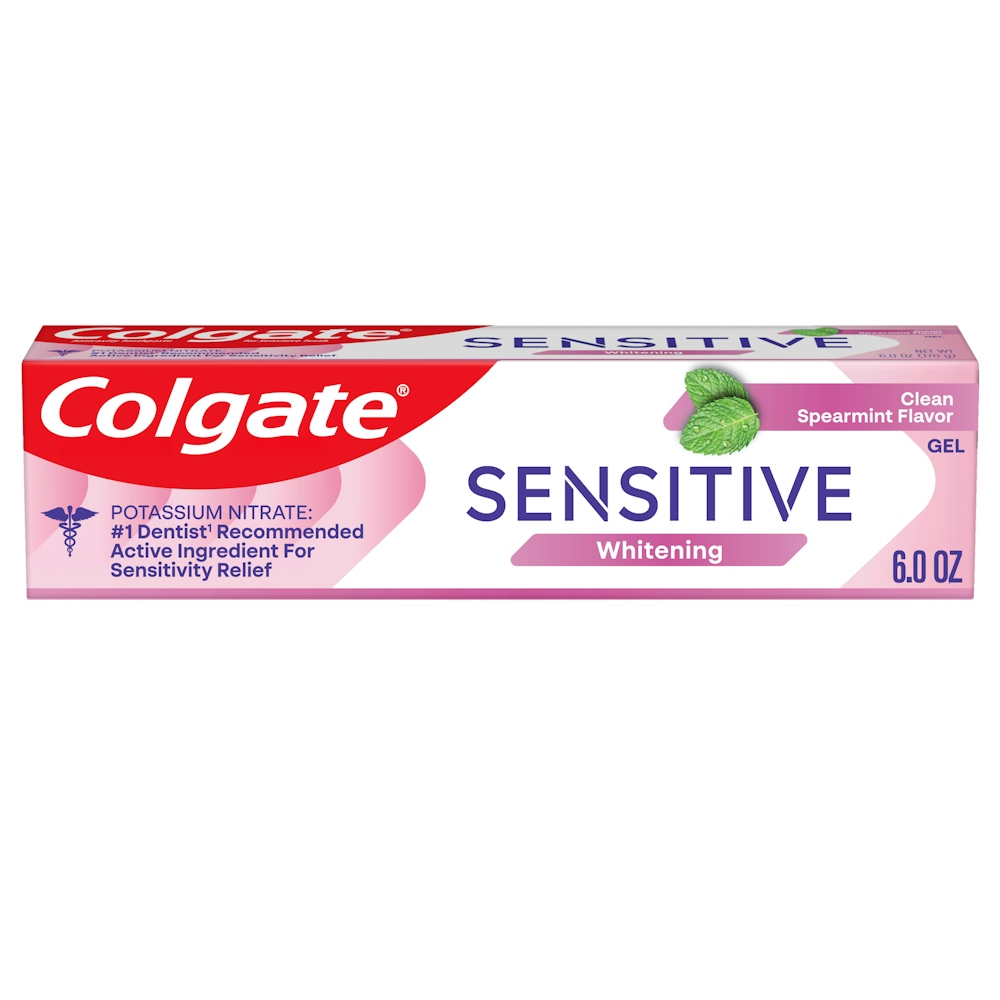 Colgate Sensitive Toothpaste, Anticavity, Fresh Mint, Maximum Strength, Whitening, Gel