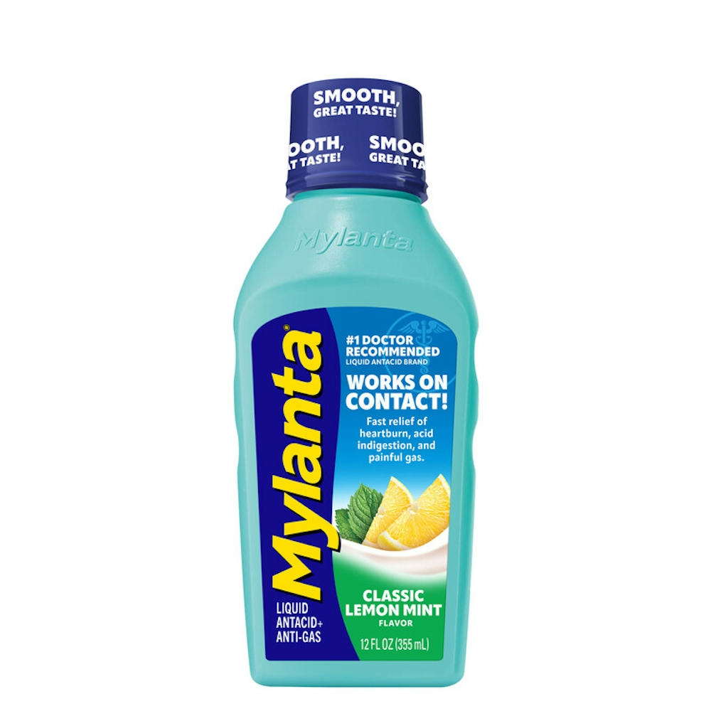 Mylanta Antacid + Anti Gas, Liquid, Classic Flavor 12 Fl Oz