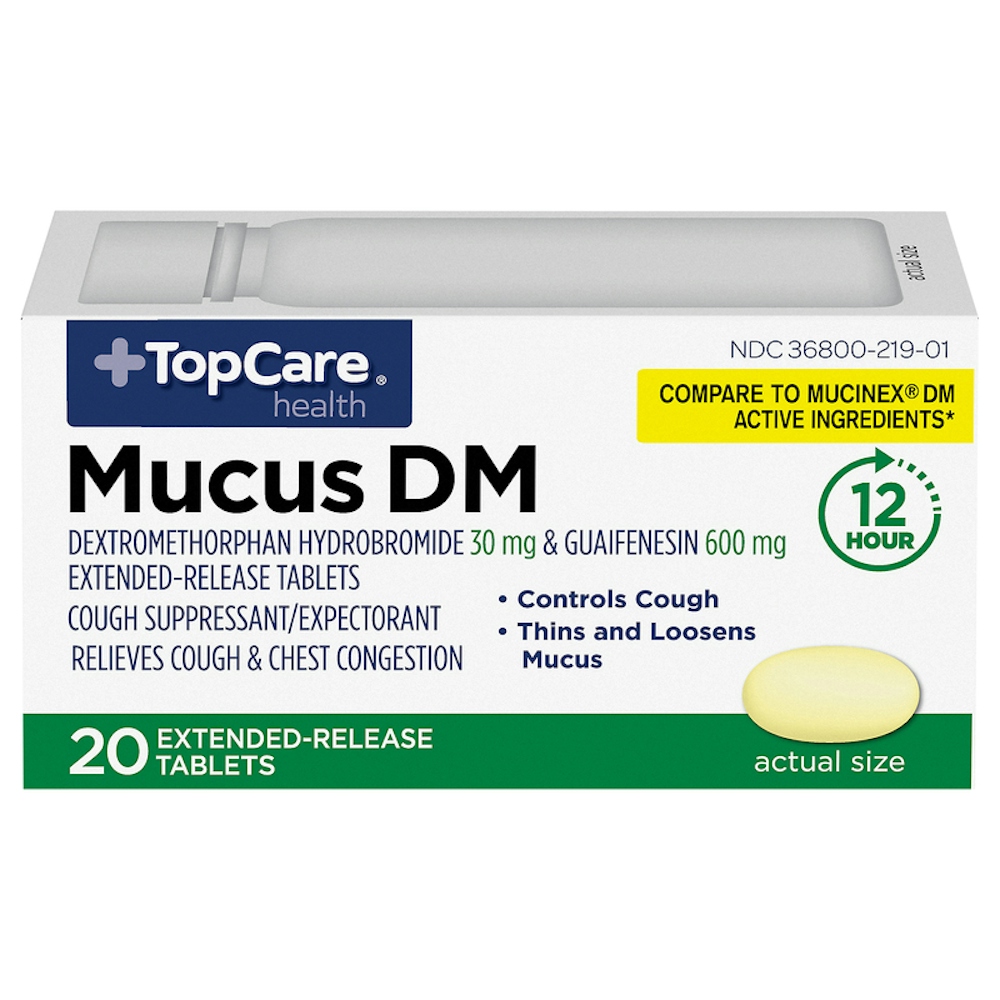 TopCare Mucus DM Extended‑Release Tablets 20 ct