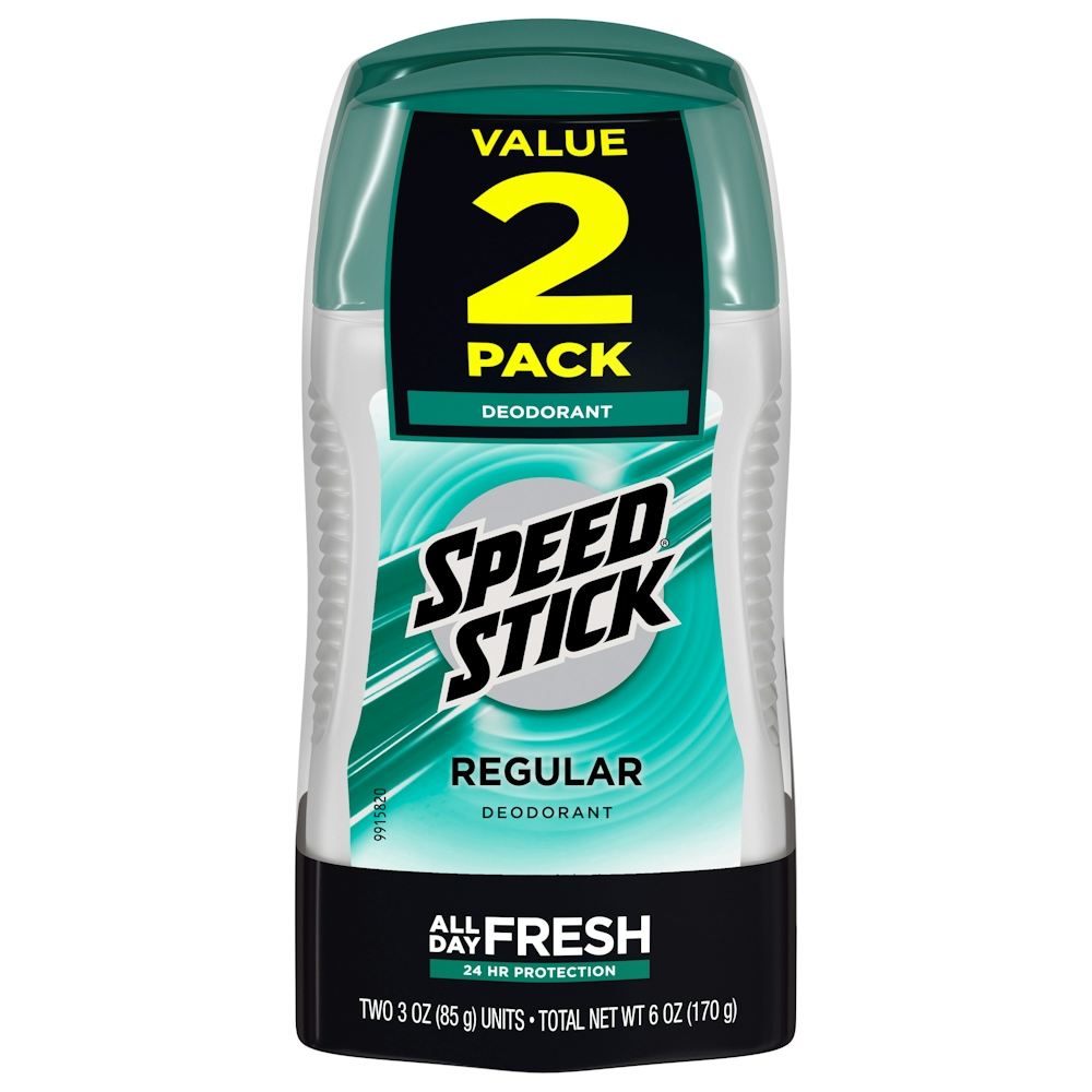 Speed Stick Men's Deodorant, Regular - 3 Ounce Twin Pack
