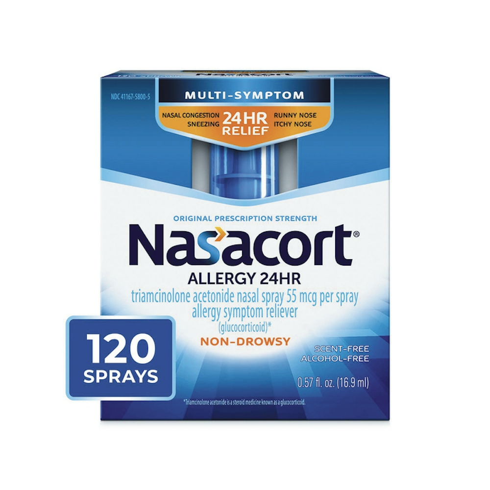 Nasacort Nasal Spray, Allergy 24 Hr, Multi Symptom, Non Drowsy, Original Prescription Strength, 55 Mcg 0.57 Fl Oz