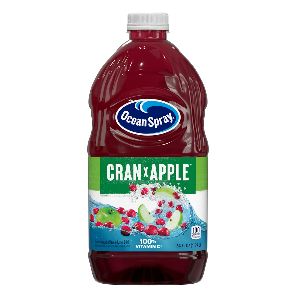 Ocean Spray Cran-Apple Cranberry Apple Juice Drink, 64 Fl Oz Bottle