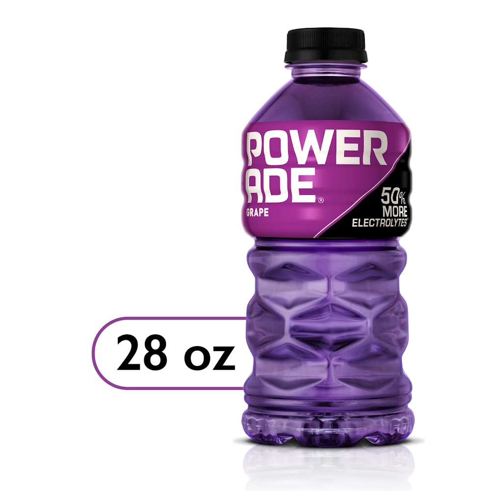 Powerade Grape Electrolyte Sports Drink, 28 Fl Oz Bottle
