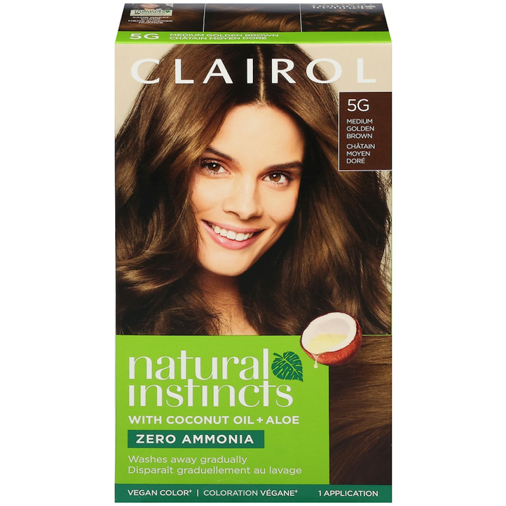 Natural Instincts Hair Color, Vegan, Medium Golden Brown 5 G
