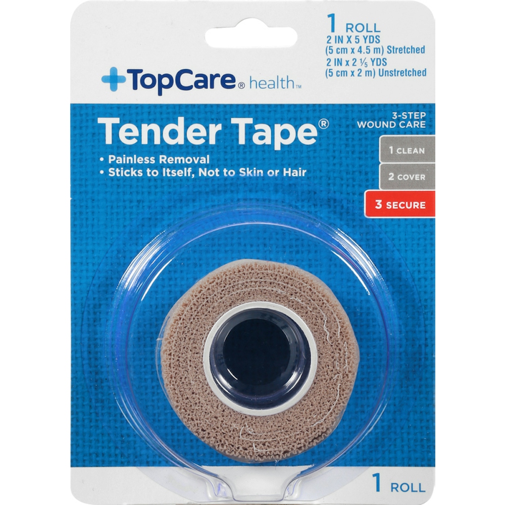 TopCare Tender Tape, 1 Roll (2 in x 5 yds)