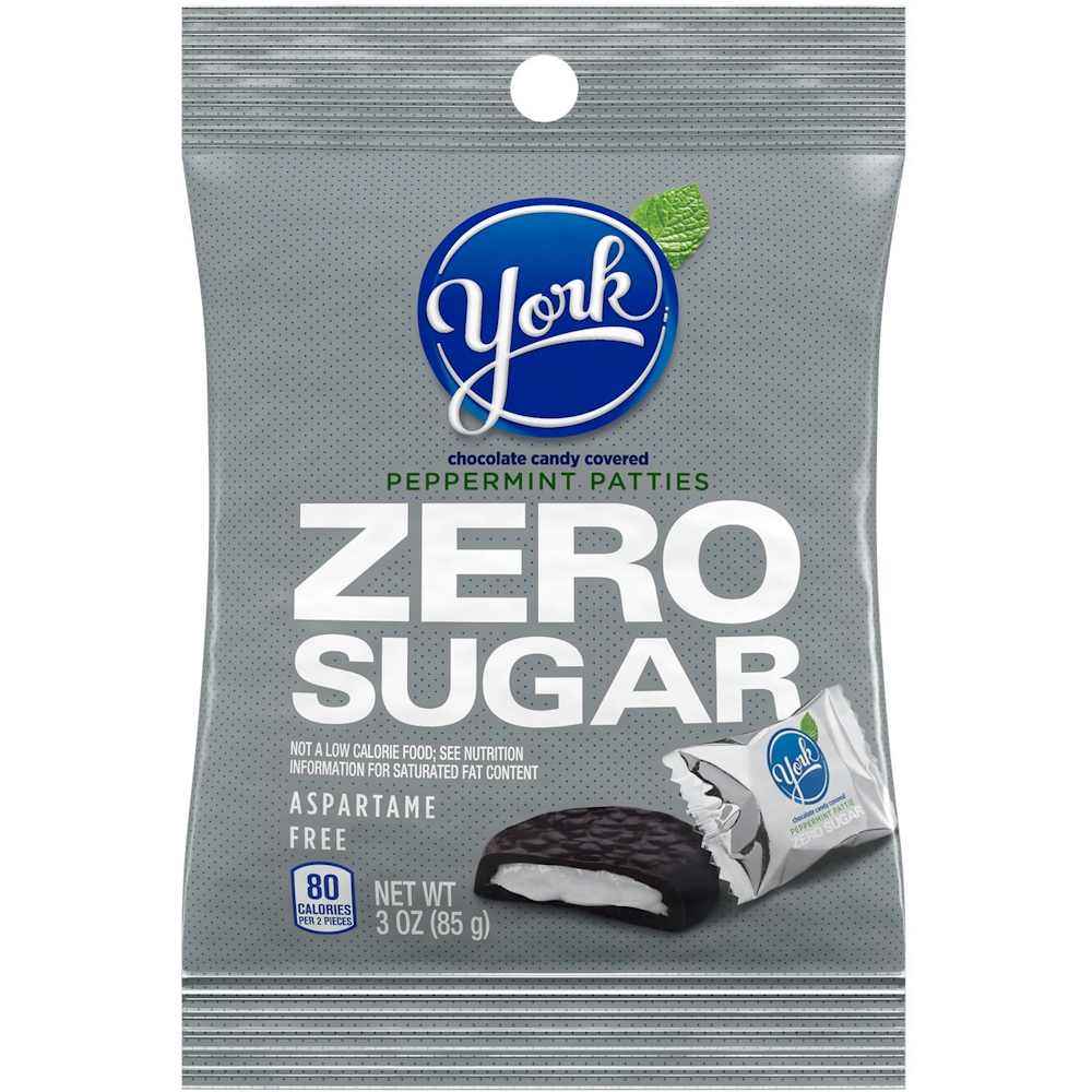 York Peppermint Patties, Sugar Free, Dark Chocolate Covered 3 Oz