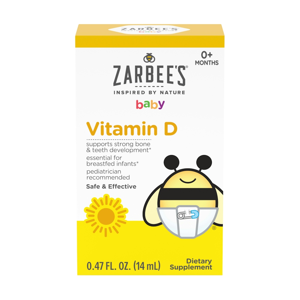 Zarbee's Naturals Baby Vitamin D Supplement, 0.47 Fl Oz