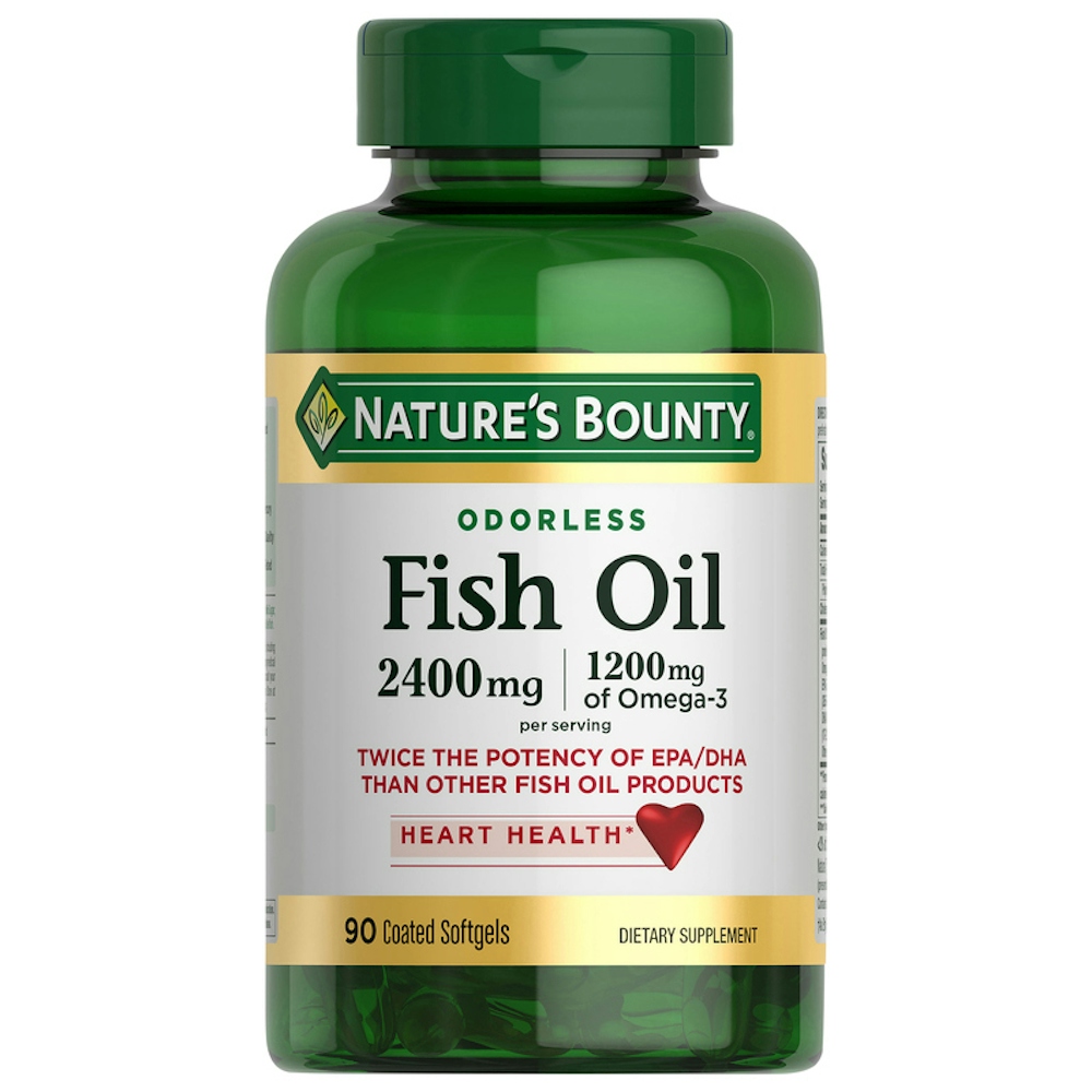 Nature's Bounty Fish Oil, Odorless, 2400 Mg, Coated Softgels