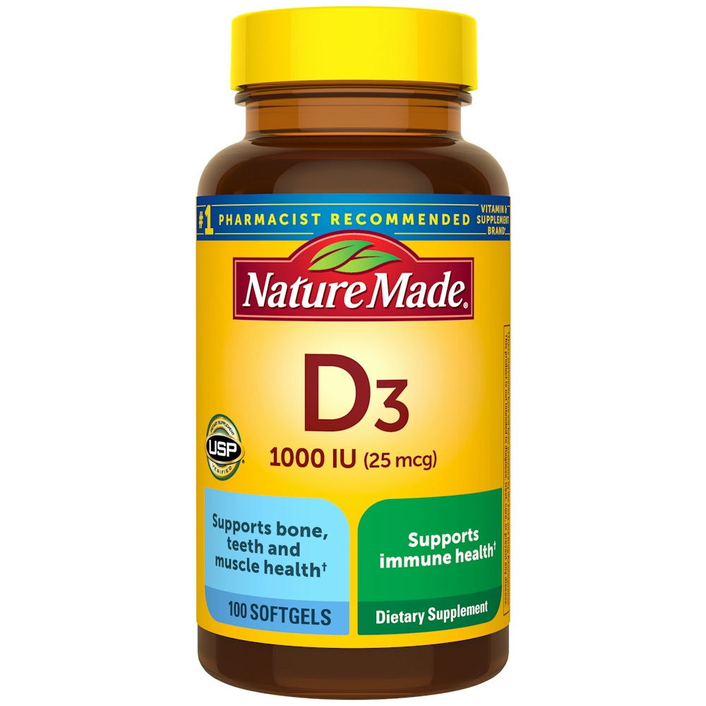 Nature Made Vitamin D3 Dietary Supplement Liquid Softgels