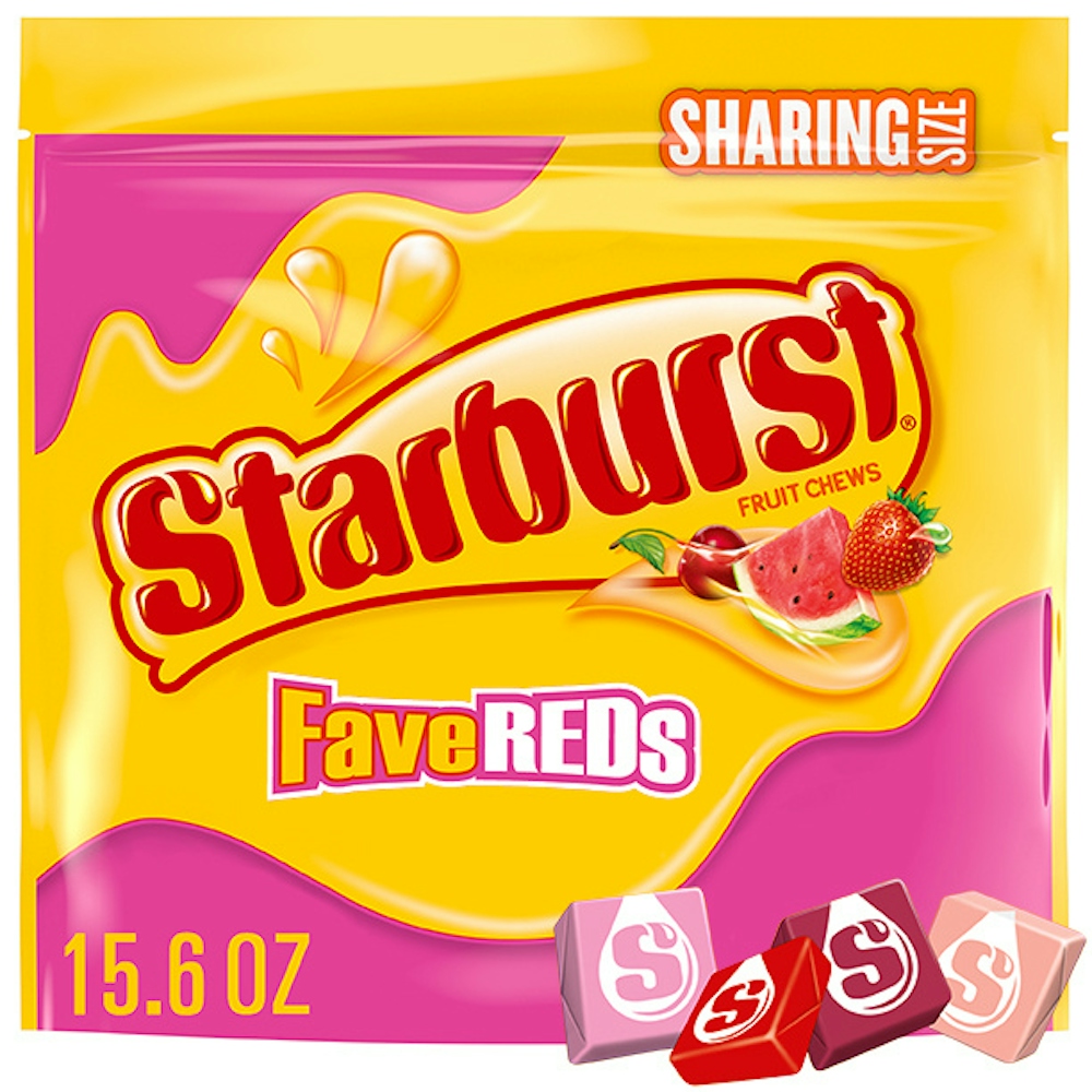 Starburst Fave Reds Fruit Chews Chewy Candy, Sharing Size, 15.6 Oz Bag