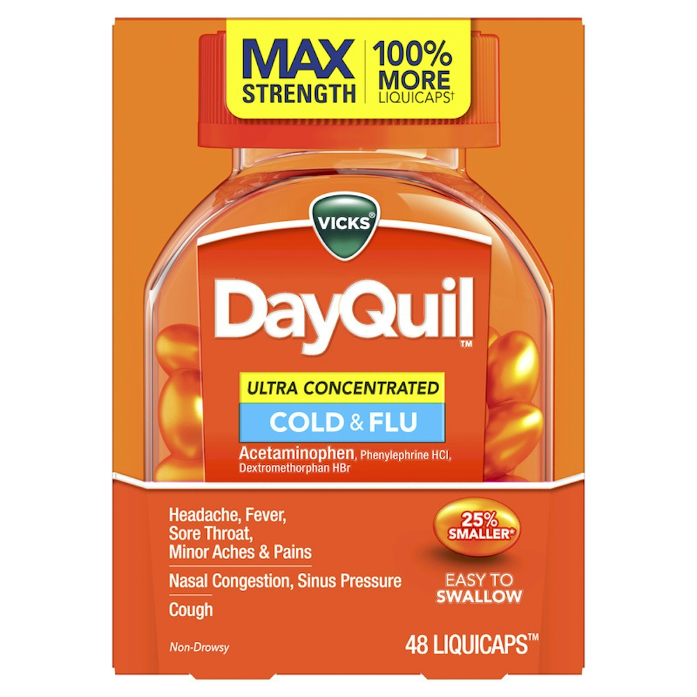 Vicks DayQuil Ultra Concentrated Cold & Flu Medicine Liquicaps - 48ct