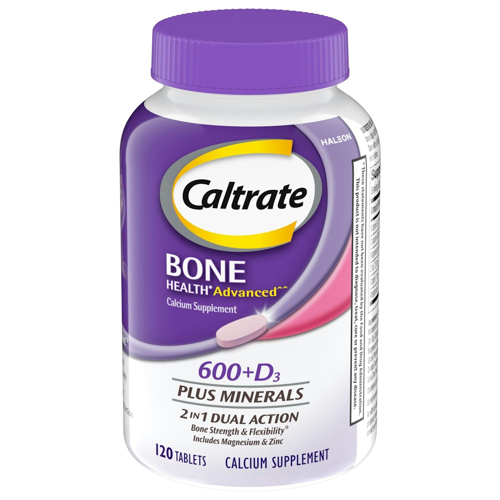 Caltrate 600+D3 Plus Minerals Calcium And Vitamin D Supplement Tablets