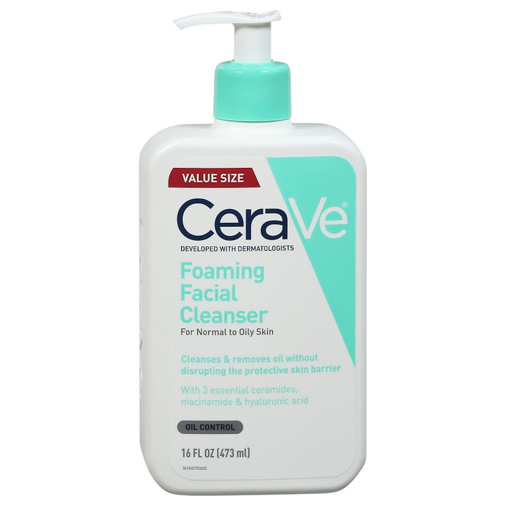 CeraVe Foaming Facial Cleanser For Normal To Oily Skin - 16 FLOZ