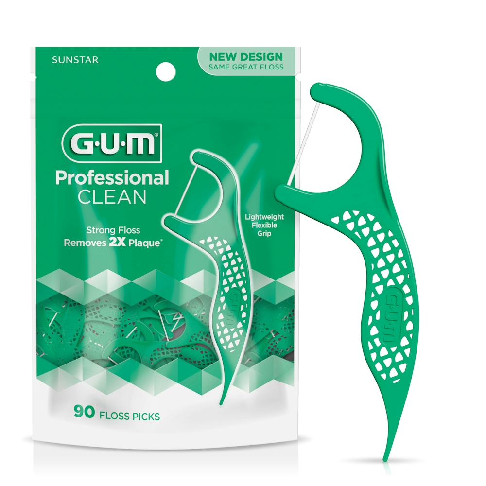 GUM Fresh Mint Professional Clean Flosser Picks