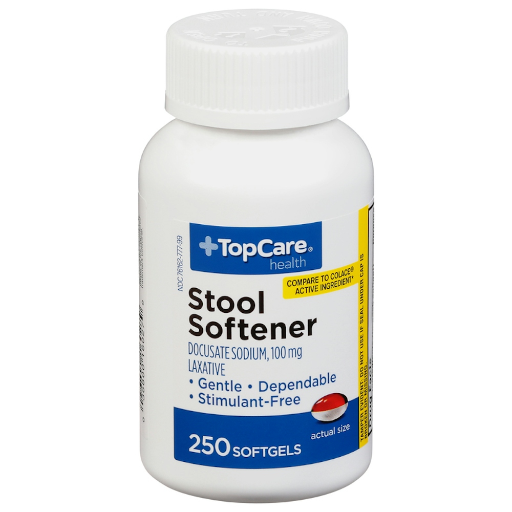 TopCare Stool Softener Softgels 100 mg 250 ct