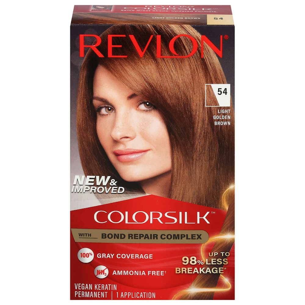 Revlon Hair Color, Permanent, Light Golden Brown 54