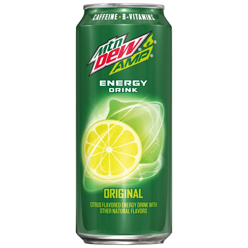 Mtn Dew Amp Energy Drink, Citrus, Boost Original - 16 Fl Oz