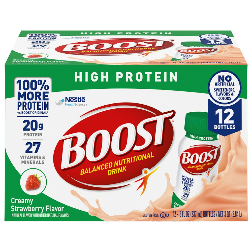 Boost Strawberry High Protein Complete Nutritional Drink