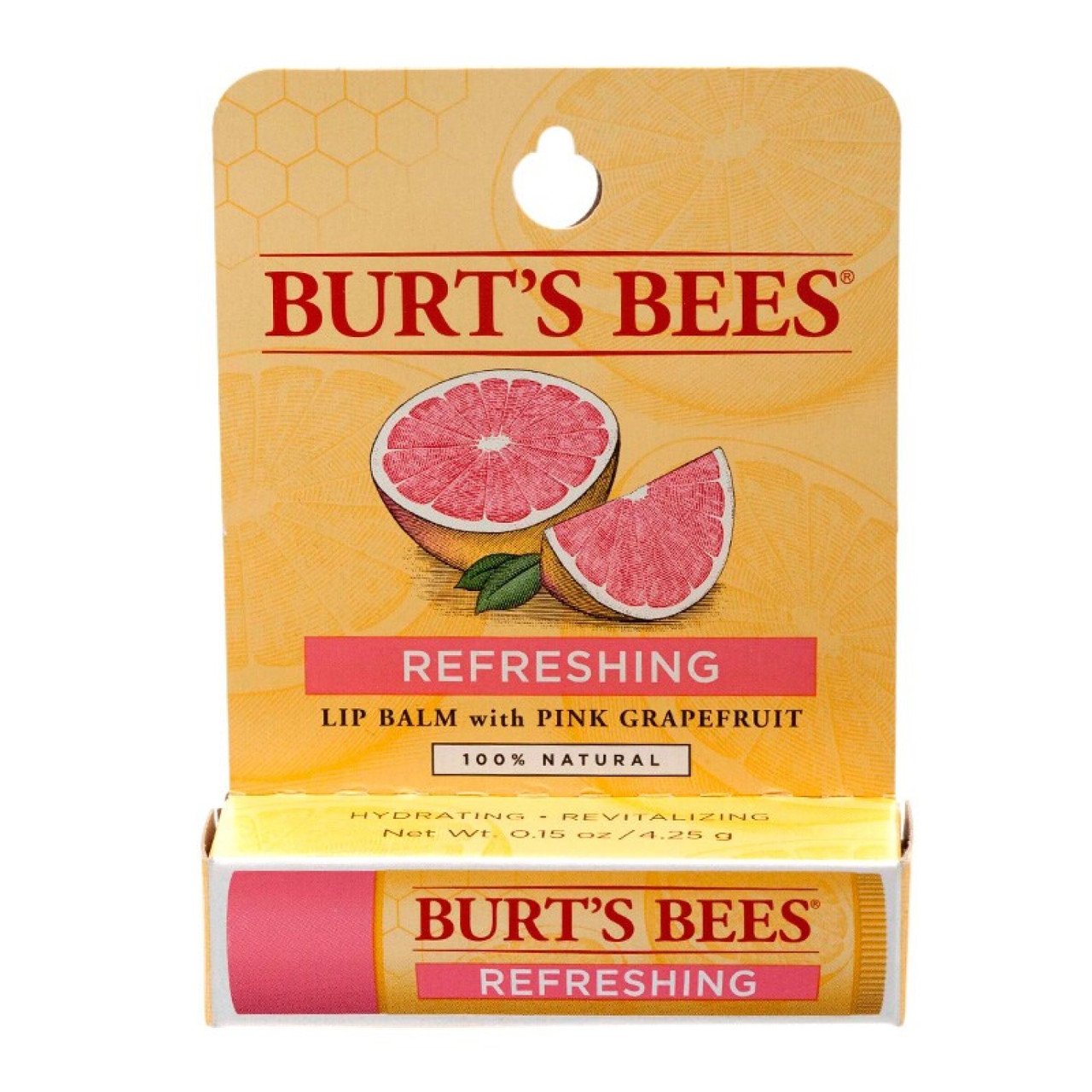 Burt's Bees Refreshing Lip Balm W/ Pink Grapefruit