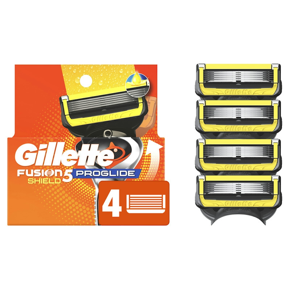 Gillette Fusion5 ProGlide Shield Razor Blades For Men, 4 Blade Refills