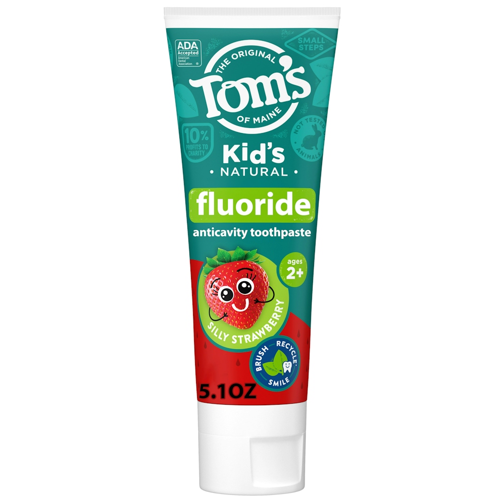 Tom's of Maine Silly Strawberry Fluoride Natural Kids Toothpaste