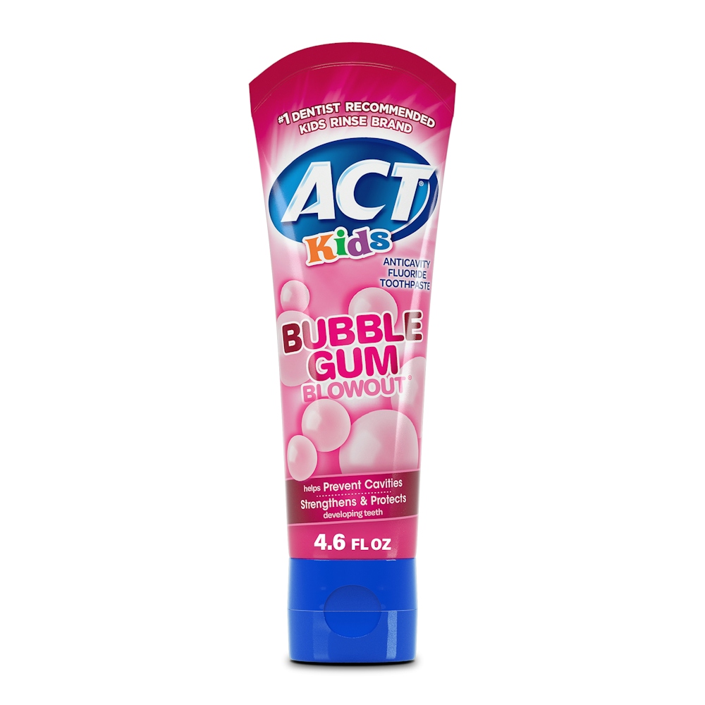 Act Kids Bubble Gum Blowout Anticavity Fluoride Toothpaste - 4.6 Ounce