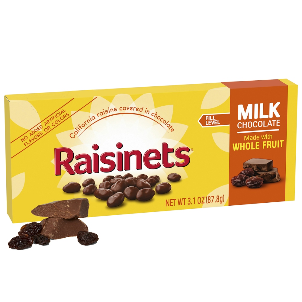Raisinets Milk Chocolate Covered California Raisins Theater Box