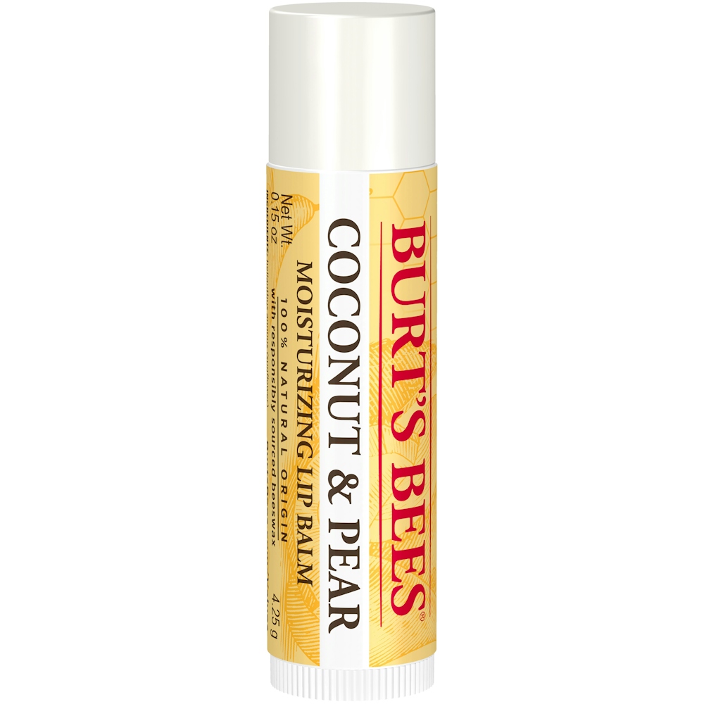 Burt's Bees S 100% Natural Moisturizing Lip Balm Coconut & Pear 1 Tube
