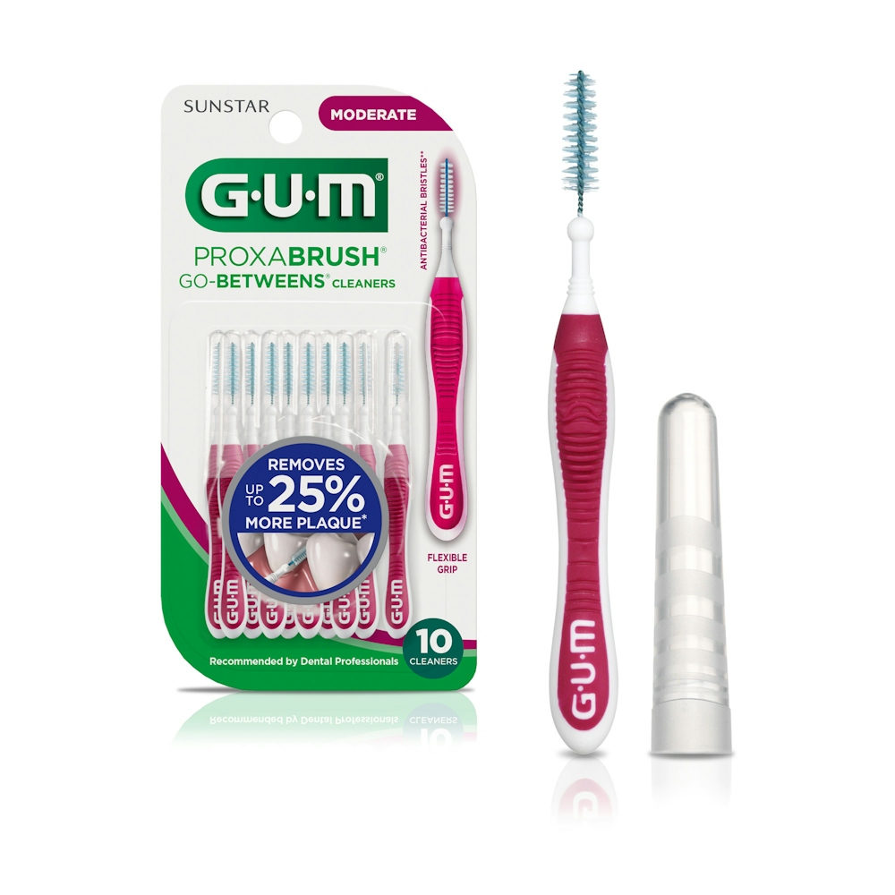 GUM Proxabrush Go Between Cleaners Moderate 10Ct