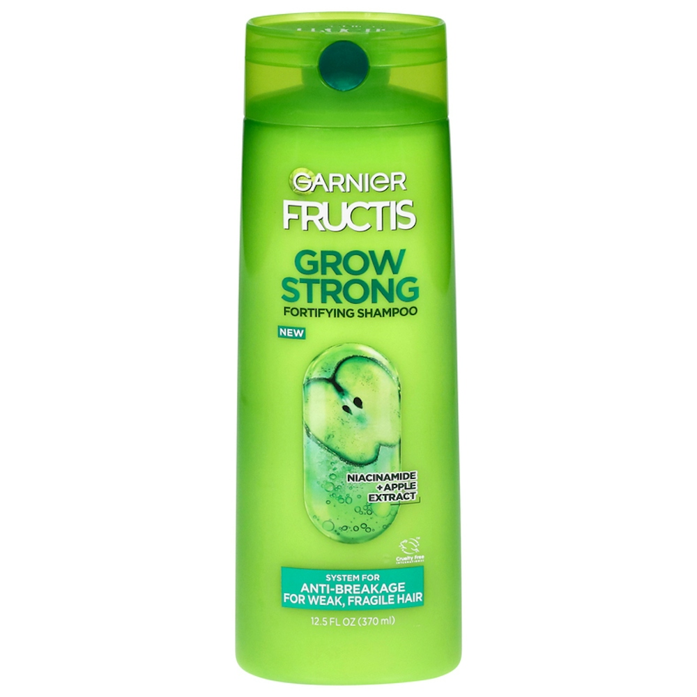 Fructis Garnier Grow Strong Shampoo With Apple Extract And Ceramides, 12.5 Fl Oz