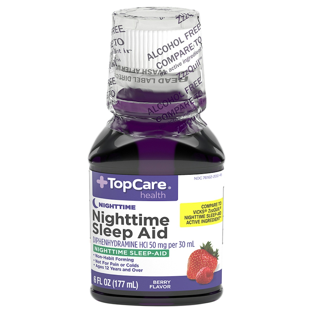 TopCare ZZZ Sleep Nighttime Liquid 50 mg, 6 fl oz