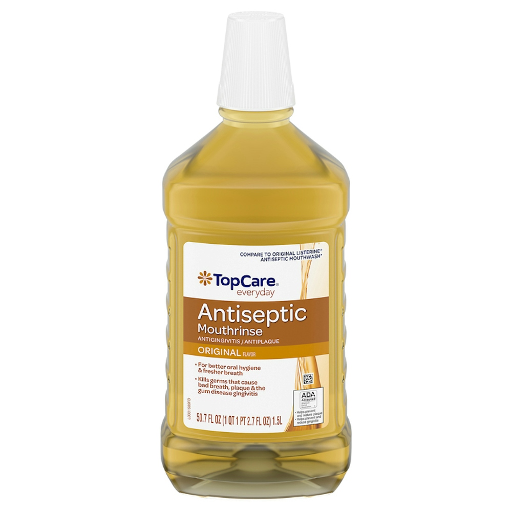 TopCare Antiseptic Mouthwash Amber 50.7 fl oz