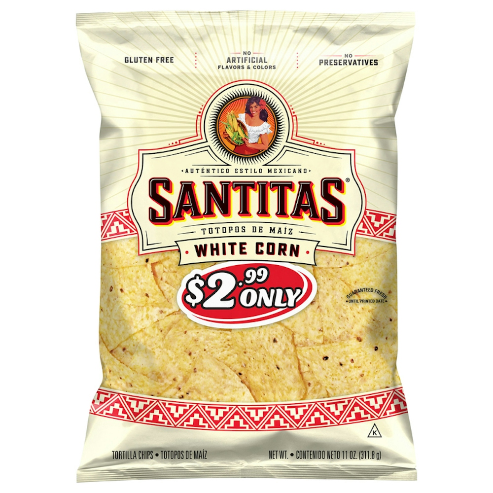 Santitas White Corn Tortilla Chips - 11 Ounce