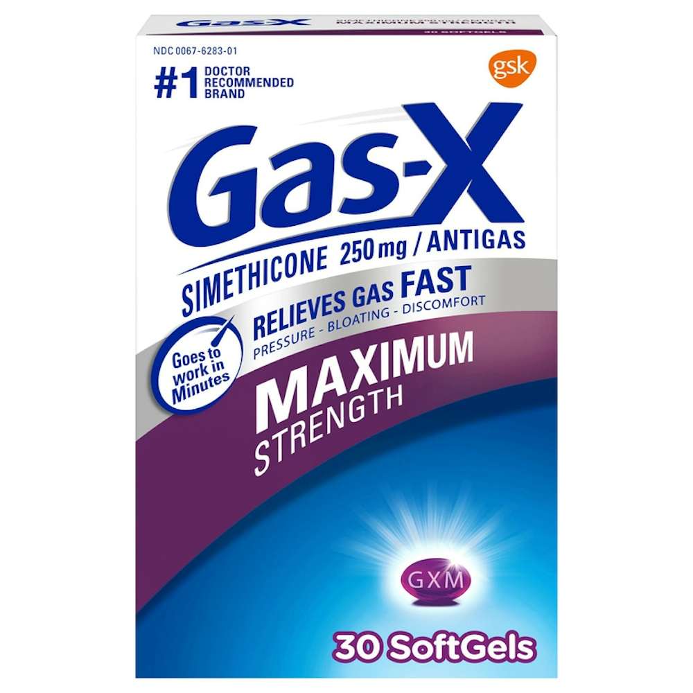 Gas-X Maximum Strength Relief Softgels With Simethicone 250 Mg