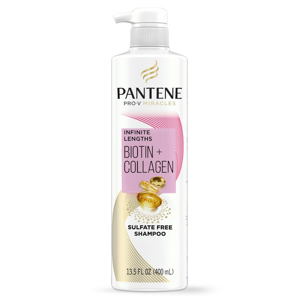 Pantene Infinite Lengths Biotin + Collagen Sulfate Free Shampoo 13.5 Fl Oz