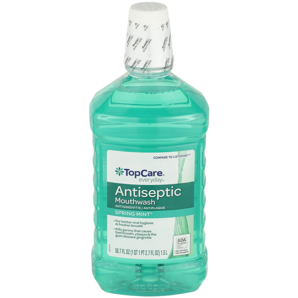 TopCare Antiseptic Mouth Rinse Spring Mint 50.7 fl oz