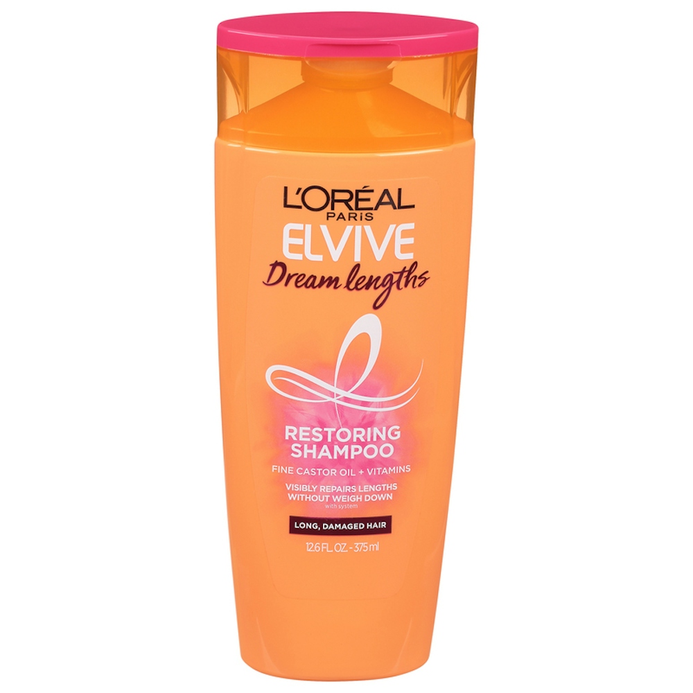 L'Oreal Paris Elvive Dream Lengths Restoring Shampoo For Long Damaged Hair, 12.6 Fl Oz