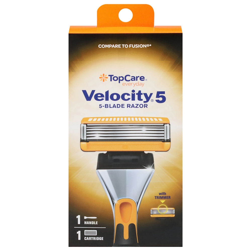 TopCare Velocity 5 5‑Blade Razor, 1 ct