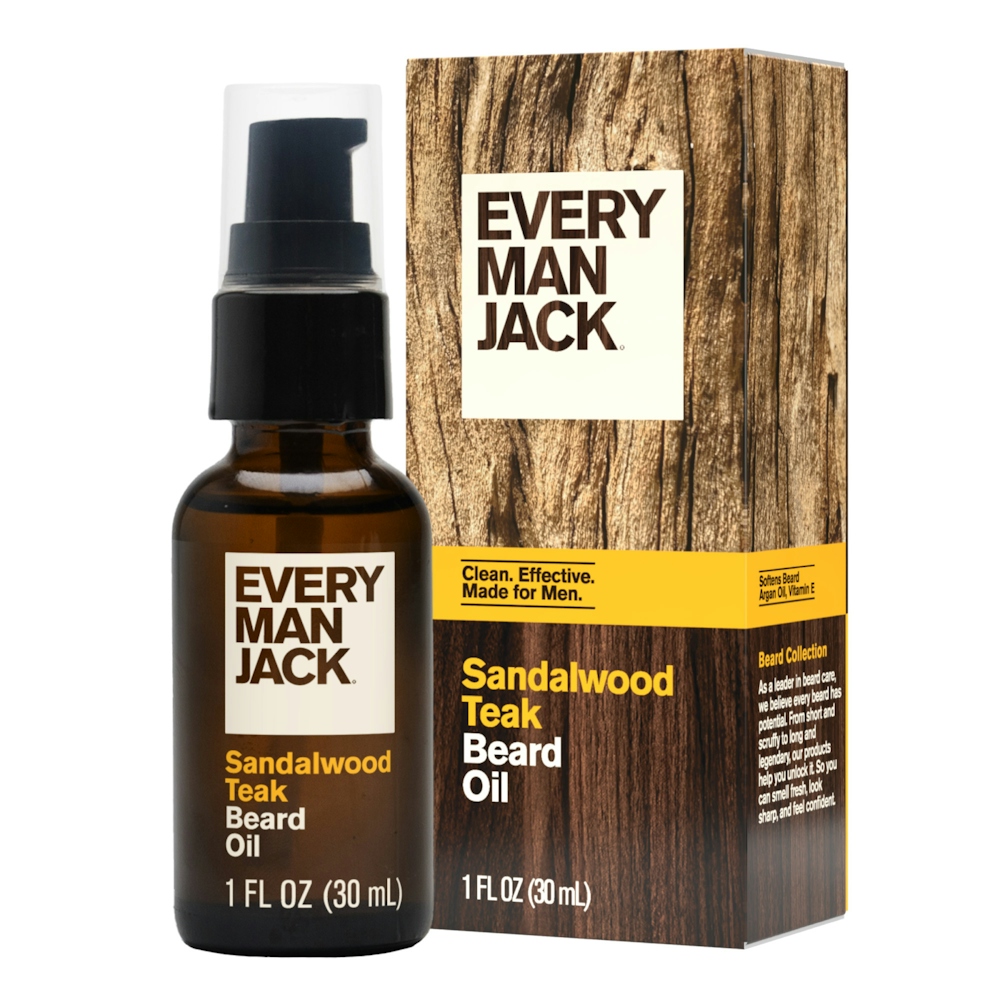 Every Man Jack Beard Oil, Hydrate, Sandalwood 1 Fl Oz