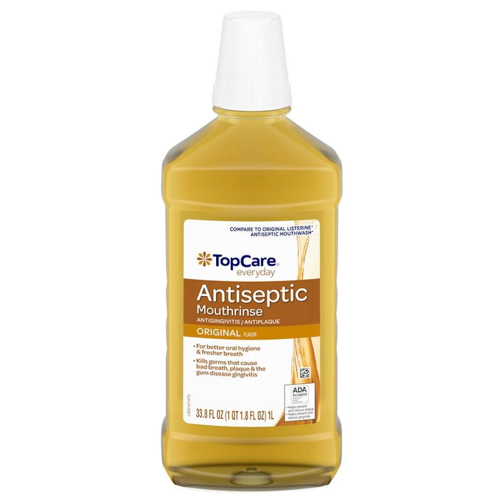TopCare Antigingivitis / Antiplaque Antiseptic Mouthwash Original Flavor 33.8 fl oz