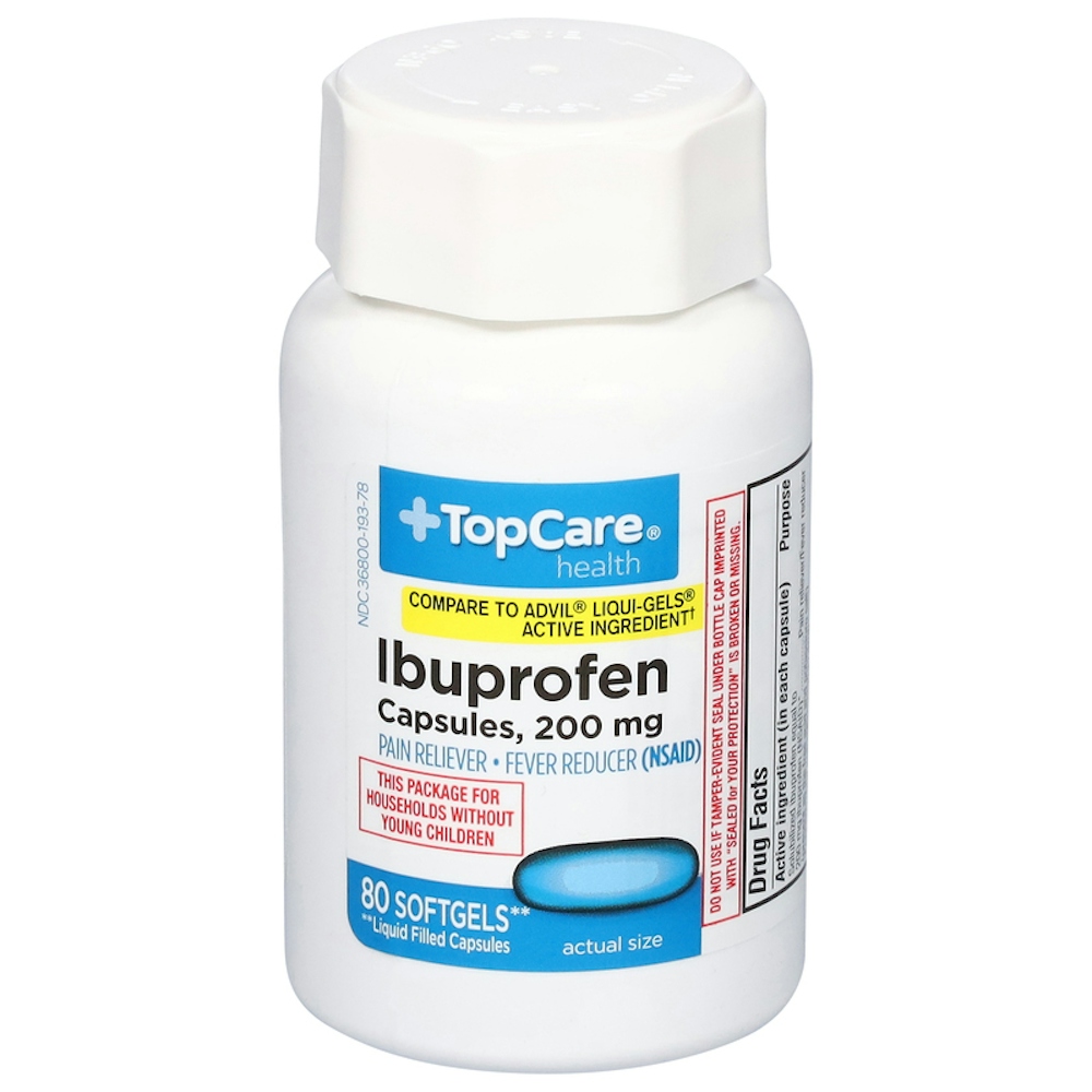 TopCare Ibuprofen Pain Reliever Softgels 200 mg, 80 ct